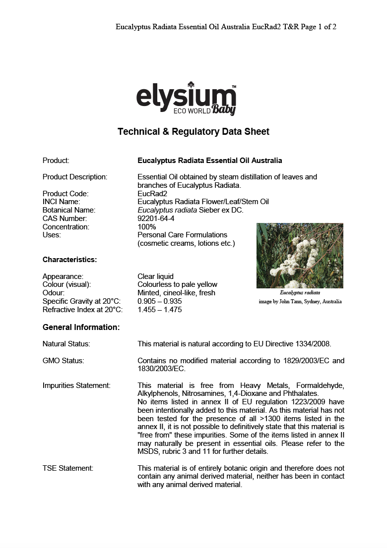 Eucalyptus Radiata Essential Oil