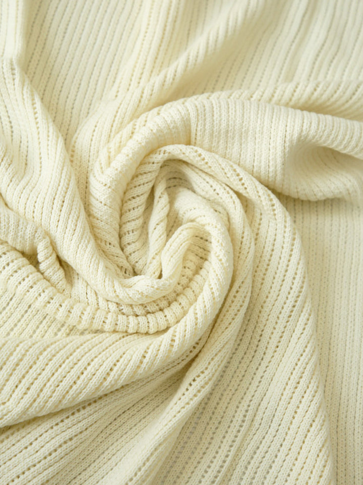 Crocheted Baby Blanket (100% cotton) - Cream/Pink
