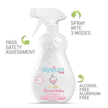 Baby Fabric Spray Freshener and Room Spray - Non Toxic Ingredients, Alcohol Free and Allergan Free Linen Spray for Bedding and Air Freshener – Long-Lasting Fragrance Refresher and Deodorizer Spray.