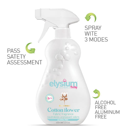 Baby Fabric Spray Freshener and Room Spray - Non Toxic Ingredients, Alcohol Free and Allergan Free Linen Spray for Bedding and Air Freshener – Long-Lasting Fragrance Refresher and Deodorizer Spray.