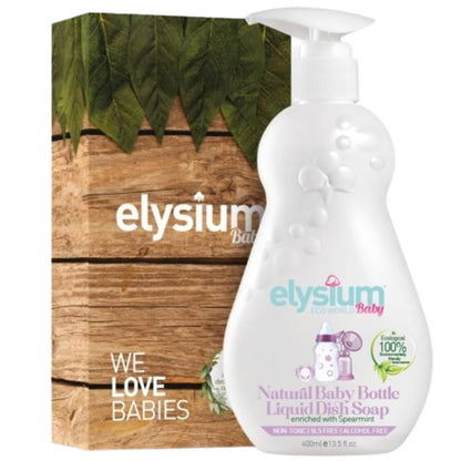 ELYSIUM ECO WORLD Triplette Baby Organic Shampoo and Body Wash, Baby Fabric Spray Freshener and Room Spray and Premium Baby Bottle Cleaner Soap. 13.5 Fl Oz Each